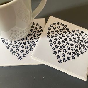Set of 2 original photo coasters.